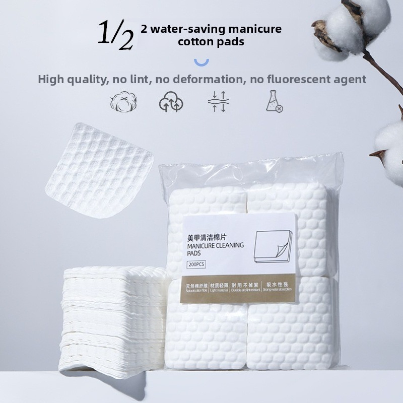 Nail Art Remover - 200/400枚入り使い捨て糸くずの出ないネイルポリッシュリムーバーワイプ、ジェルトップコート用強力クリーニングパッド、マニキュアネイルアートツール