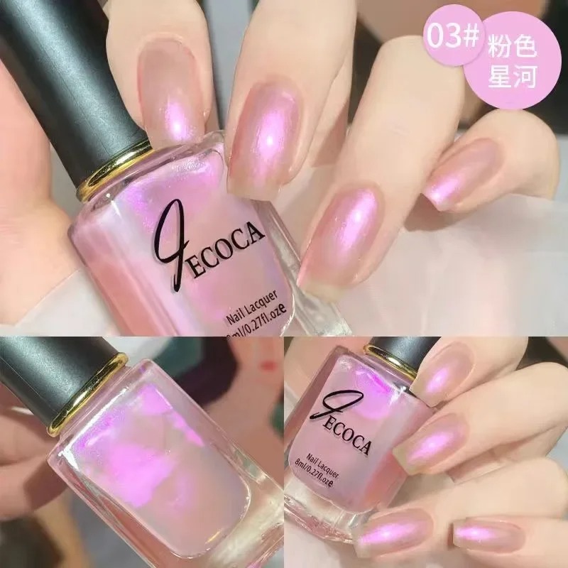 Nail Art Rainbow - レーザーグリッターマニキュア,3 in 1,水ベース,8ml