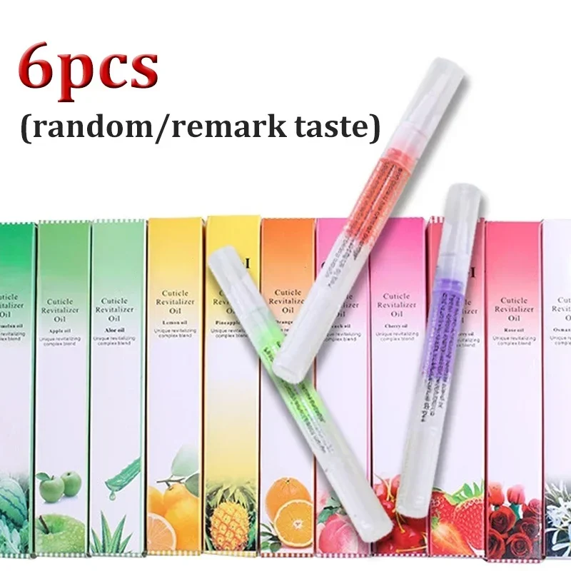 Cuticle Oil Pen - 6 個キューティクルオイルペン爪の栄養 15 臭いネイルトリートメントリバイタライザー柔らかく栄養マニキュアネイルケア製品セット