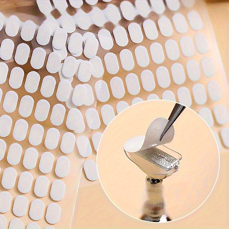 Nail Art Viral - ネイルアートディスプレイ粘着タブ2個、付け爪マニキュアチップホルダー用両面粘着テープ、クリアネイルスタンドステッカー