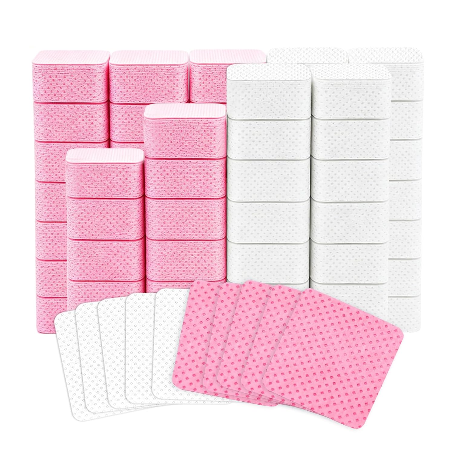 Nail Art Remover - 50枚入り 糸くずの出ないネイルポリッシュリムーバーナプキン カラフルなコットンワイプ ペーパーパッド UVジェルダストクリーナー マニキュアツール用クリーニング