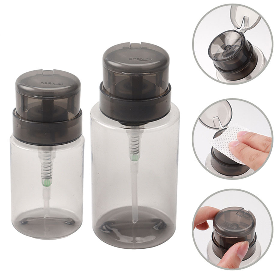 Nail Art Remover - 2026 1 個詰め替えボトルプッシュ式ボトル詰め空ポンプディスペンサーボトルマニキュアやメイク落としボトル包装用