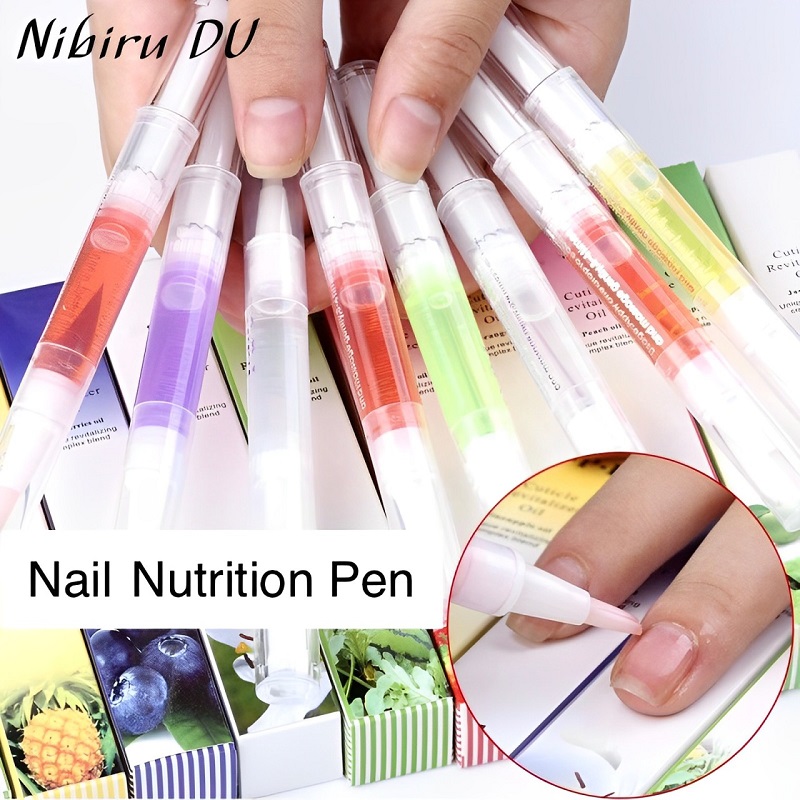 Cuticle Oil Pen - 6/1 個キューティクルオイルペンジェルネイル栄養ポリッシュ爪治療 5 ミリリットル栄養オイルマニキュア Nailfinger ケアツール