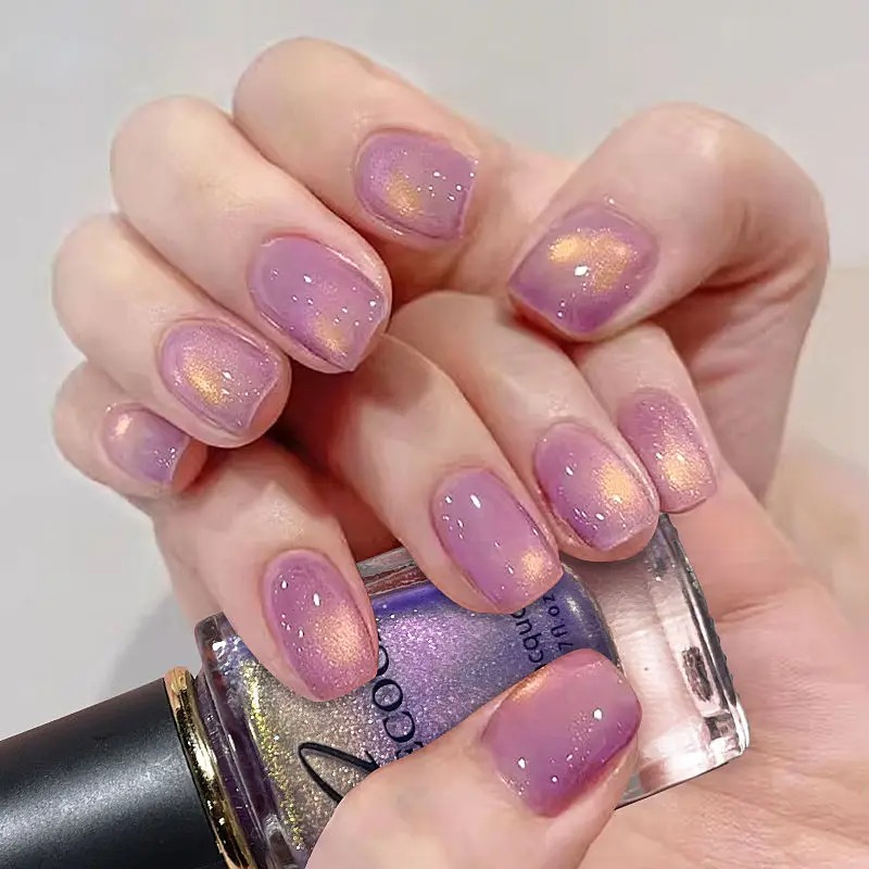 レーザーグリッターマニキュア,3 in 1,水ベース,8ml - Nail Art Rainbow のレビューと価格