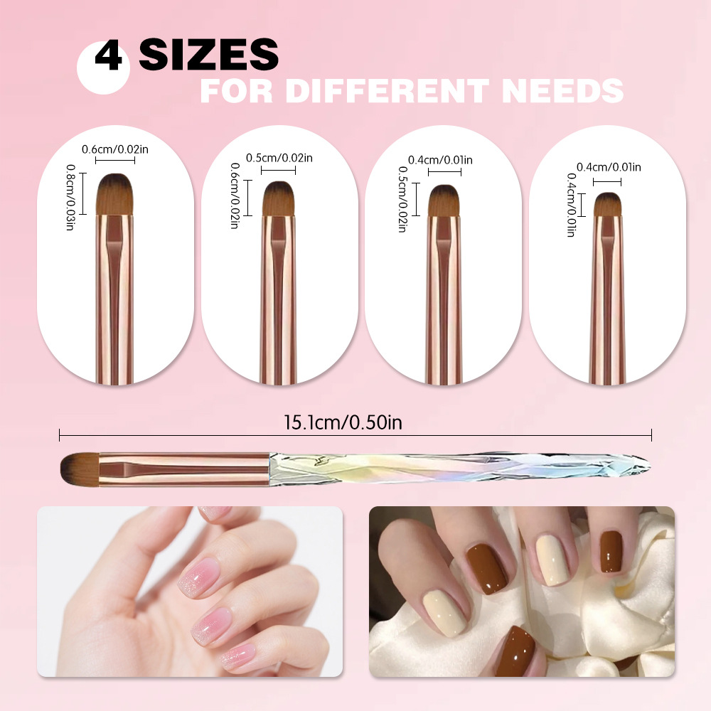 ネイルアートデザイン用ネイルブラシ、ネイルチップディスプレイ - Nail Art Viral のレビューと価格
