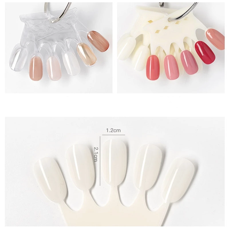50個/パック クラウン型つけ爪 ネイルアートディスプレイ  - Nail Art Oval のレビューと価格