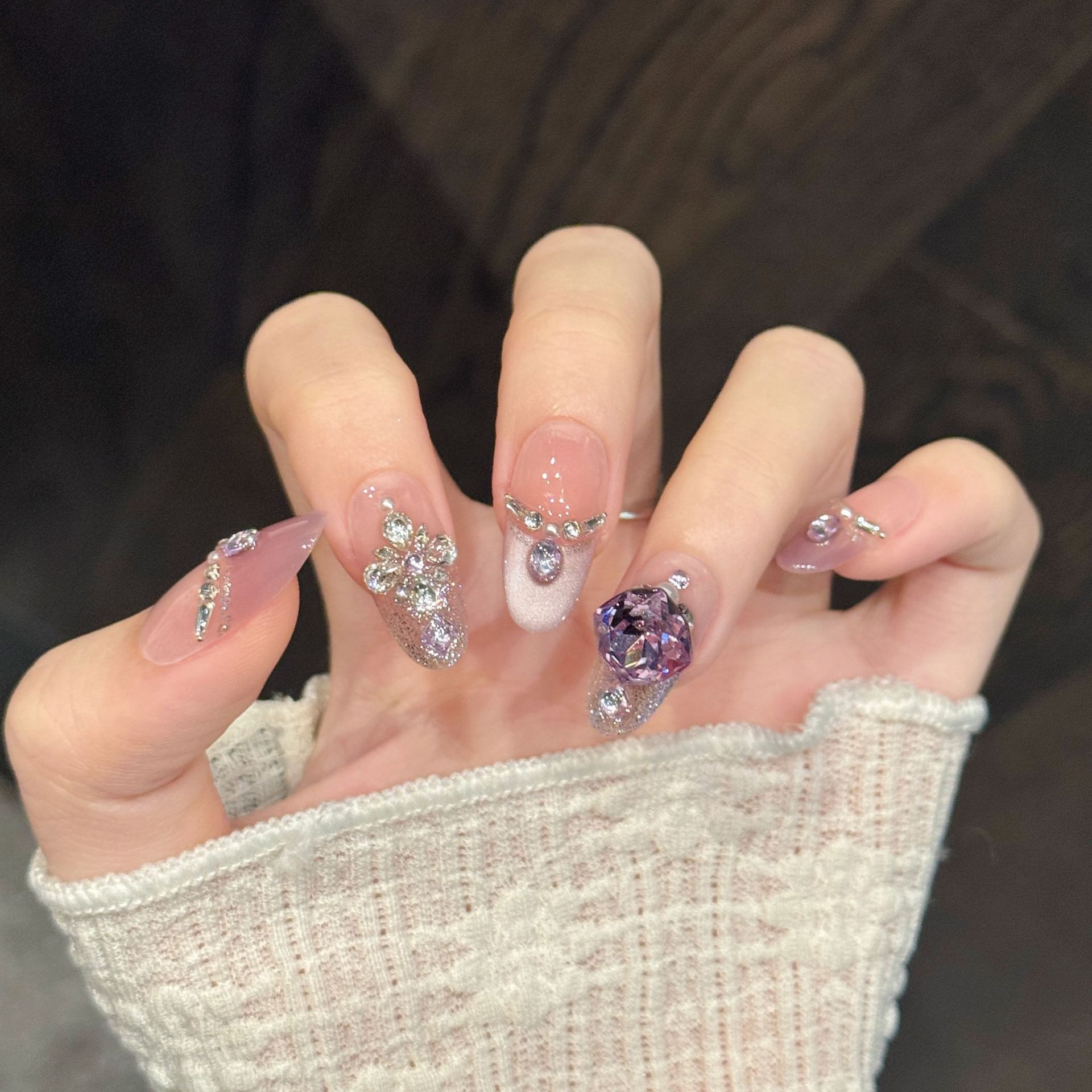 10個入り純手作業プレスコフィン/オーバルネイルアート、素敵 - Nail Art Oval のレビューと価格