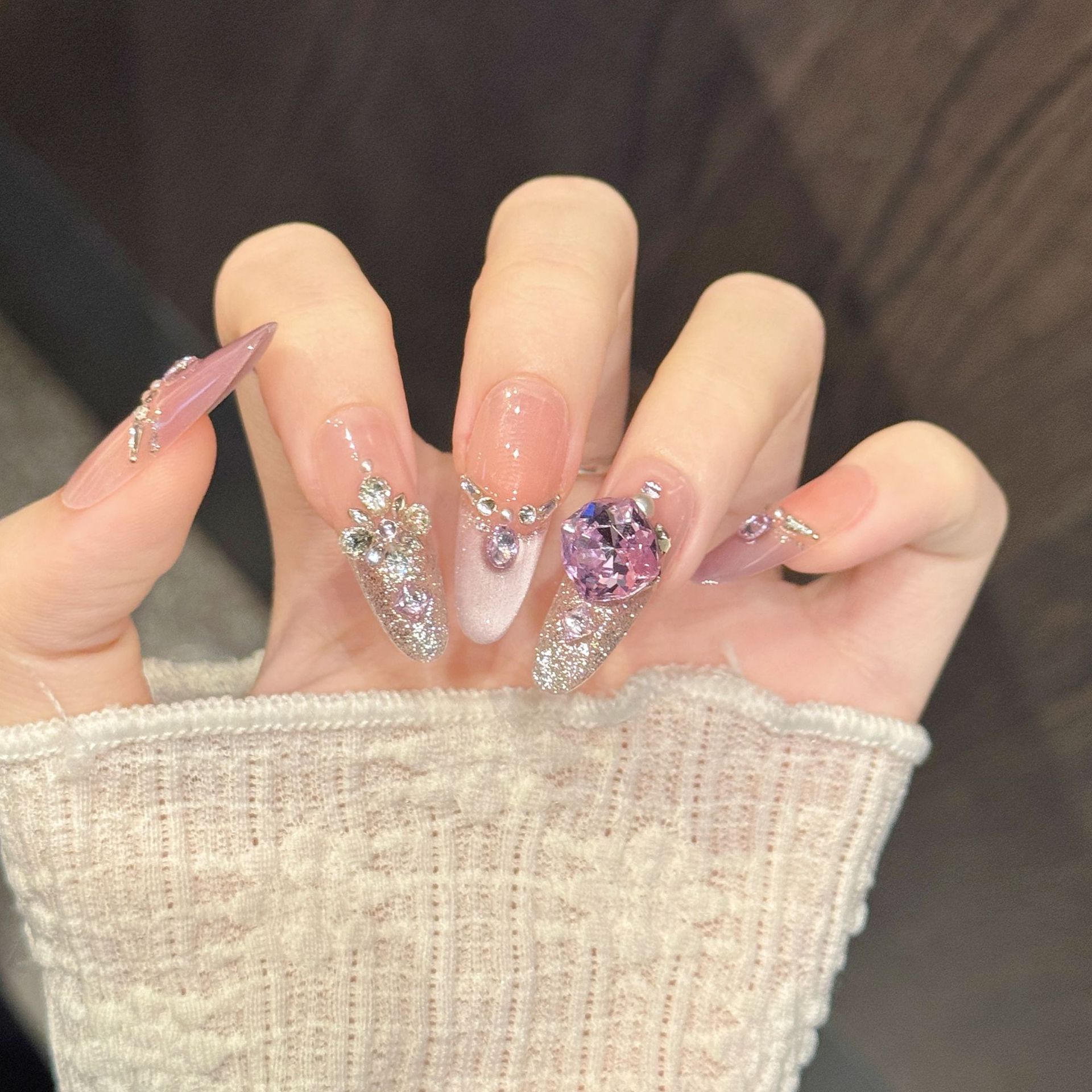 10個入り純手作業プレスコフィン/オーバルネイルアート、素敵 - Nail Art Oval のレビューと価格