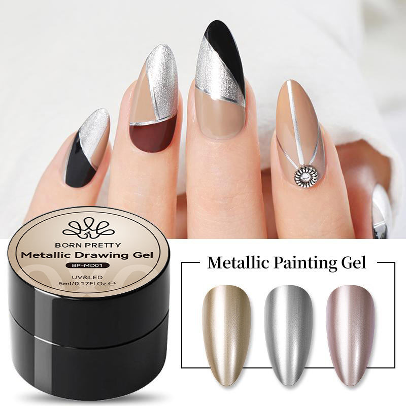 BORN PRETTY 5 ミリリットルスーパーシルバーメタ - Nail Art Chrome のレビューと価格