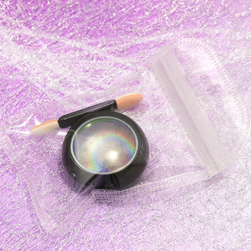 6 色クロームレーザーネイルパウダーホログラフィックミラーグ - Nail Art Chrome のレビューと価格