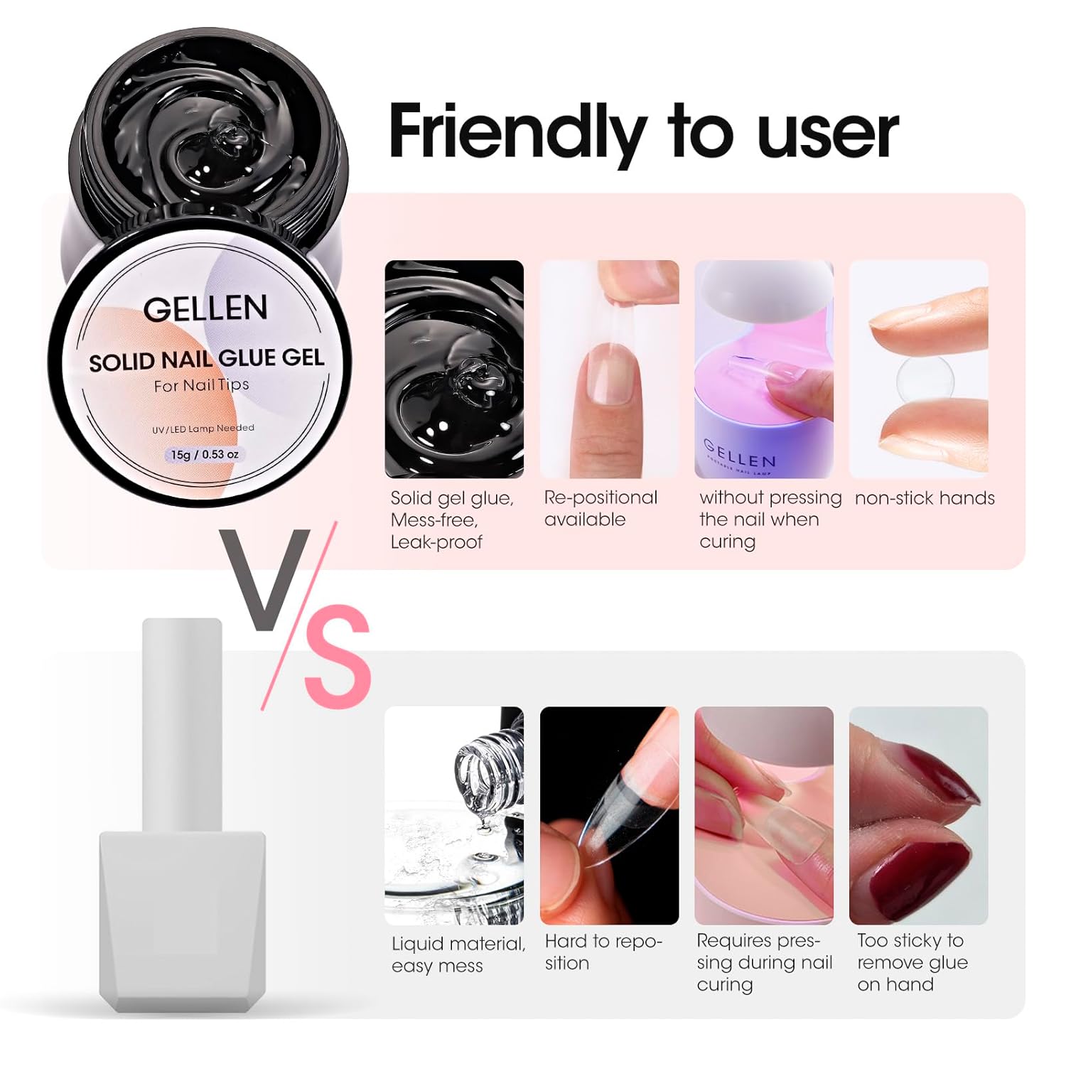 GELLEN ネイルソリッドグルービルダー クリア強化ジェル - Nail Art Ombre のレビューと価格