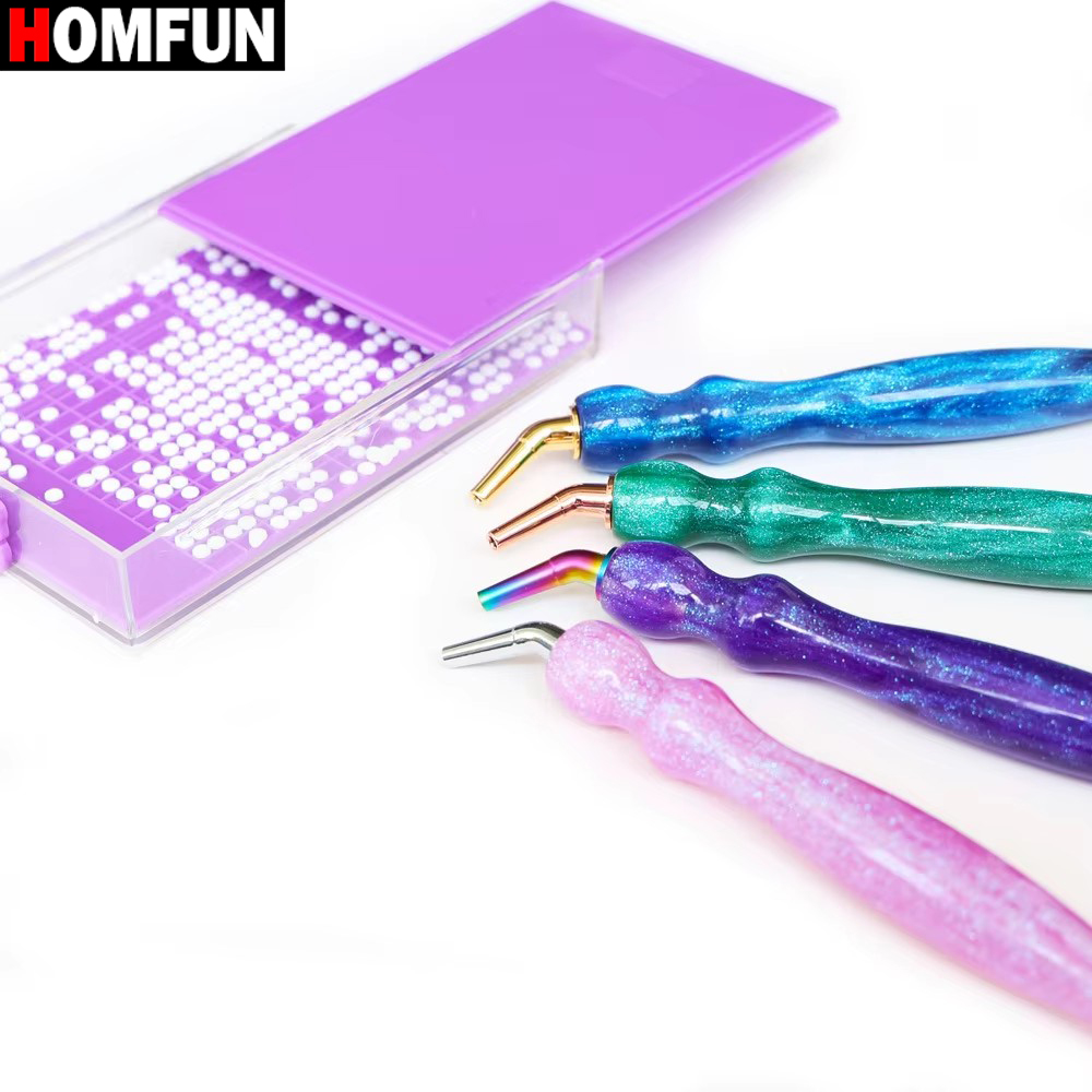 Homfun-多機能パープルメタルチップ付きダイヤモンドペイ - Nail Art Full Color のレビューと価格