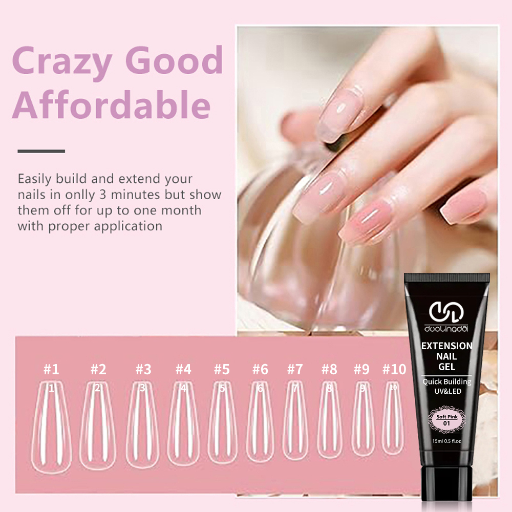 4色ポリジェルネイルエクステンションキット - 強力で耐久性 - Polygel Nail Kit のレビューと価格