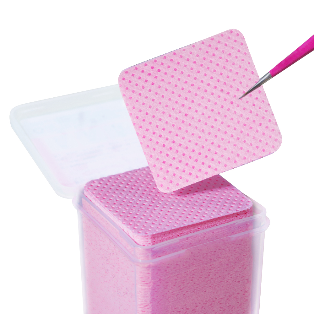200枚入り ピンクの糸くずの出ないネイルポリッシュリムーバ - Nail Art Remover のレビューと価格