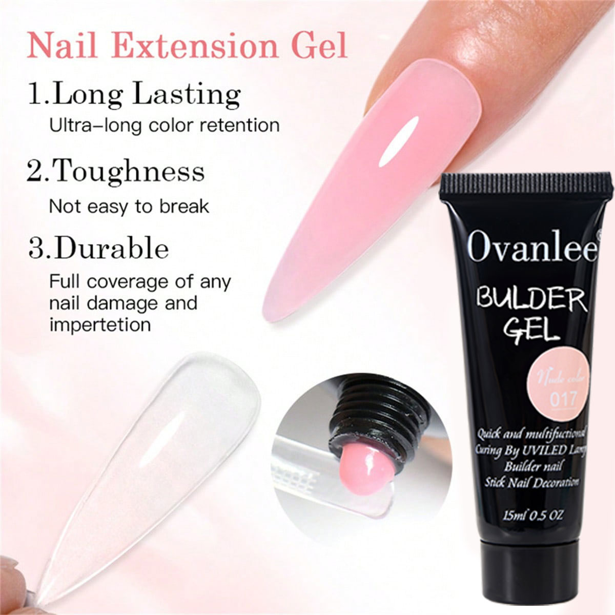 オバンリー 18ピース ネイルビルダージェルキット – フォ - Polygel Nail Kit のレビューと価格