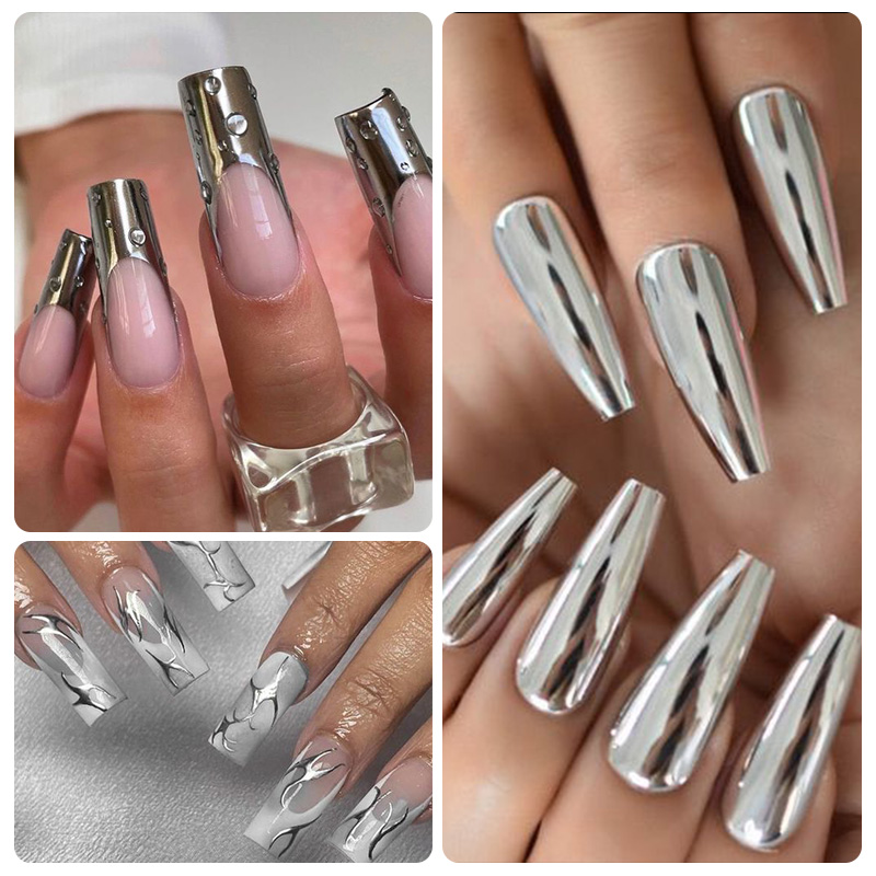 Mttssii 8 ミリリットルスーパーシルバーメタリックペ - Nail Art Chrome のレビューと価格