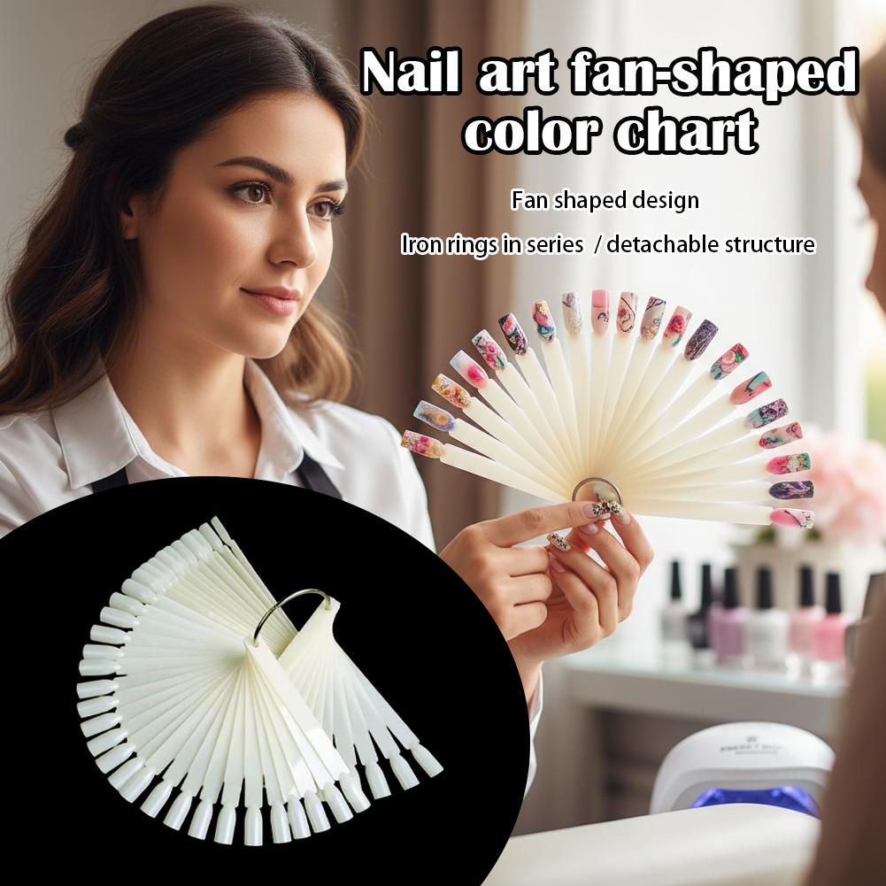50種類のクリアネイルスウォッチカラーカードディスプレイチャ - Nail Art Viral のレビューと価格