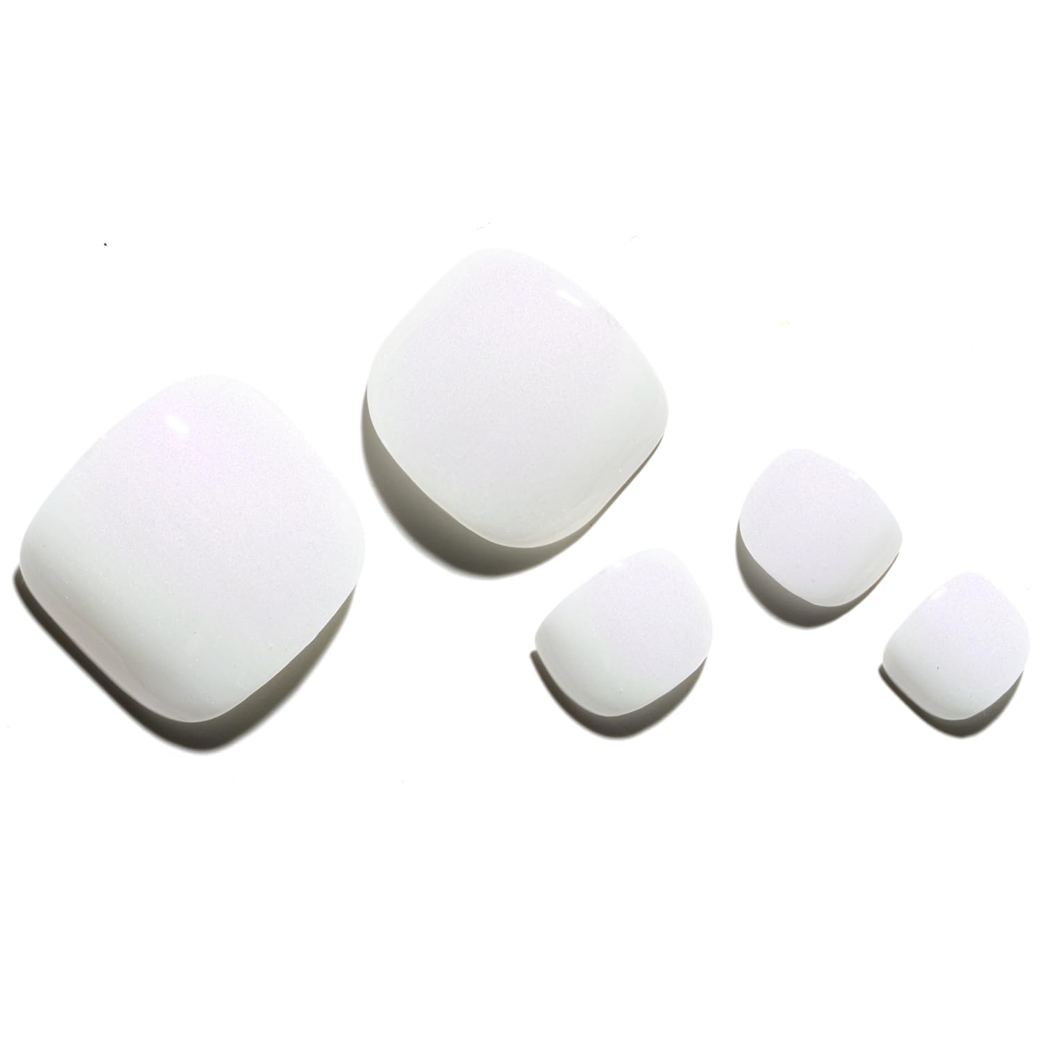 120枚入り 付け爪 フットネイルチップ 12サイズ ホワイ - Nail Art Ombre のレビューと価格