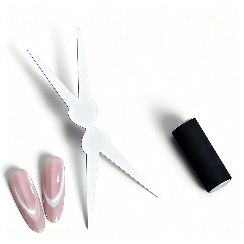 ダブルヘッドネイルマグネットフレンチシェイプ強力3Dキャッツ - Nail Art Full Color のレビューと価格