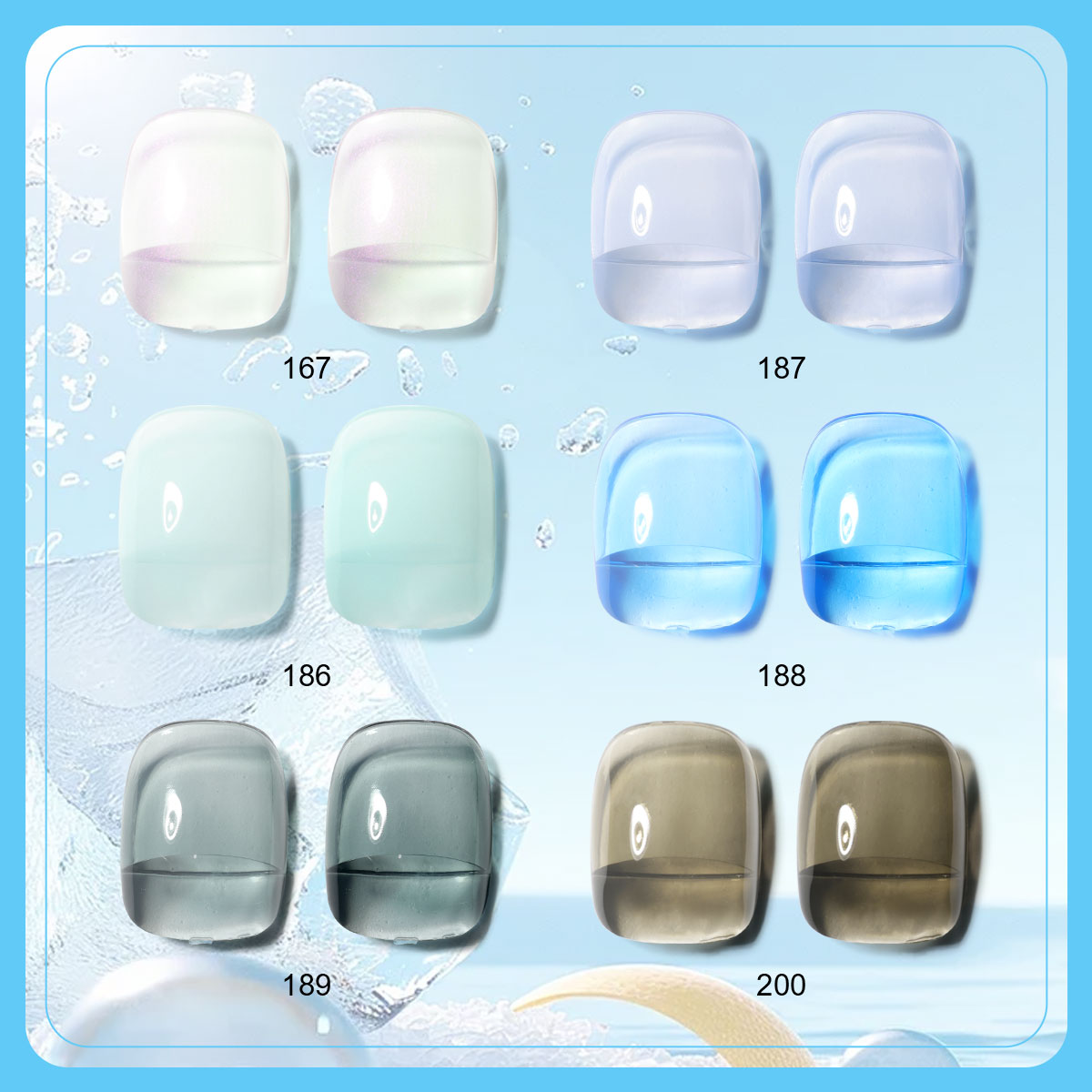 LIMEGIRL 6 ピース/セットジェルネイルポリッシュキ - Nail Art Full Color のレビューと価格