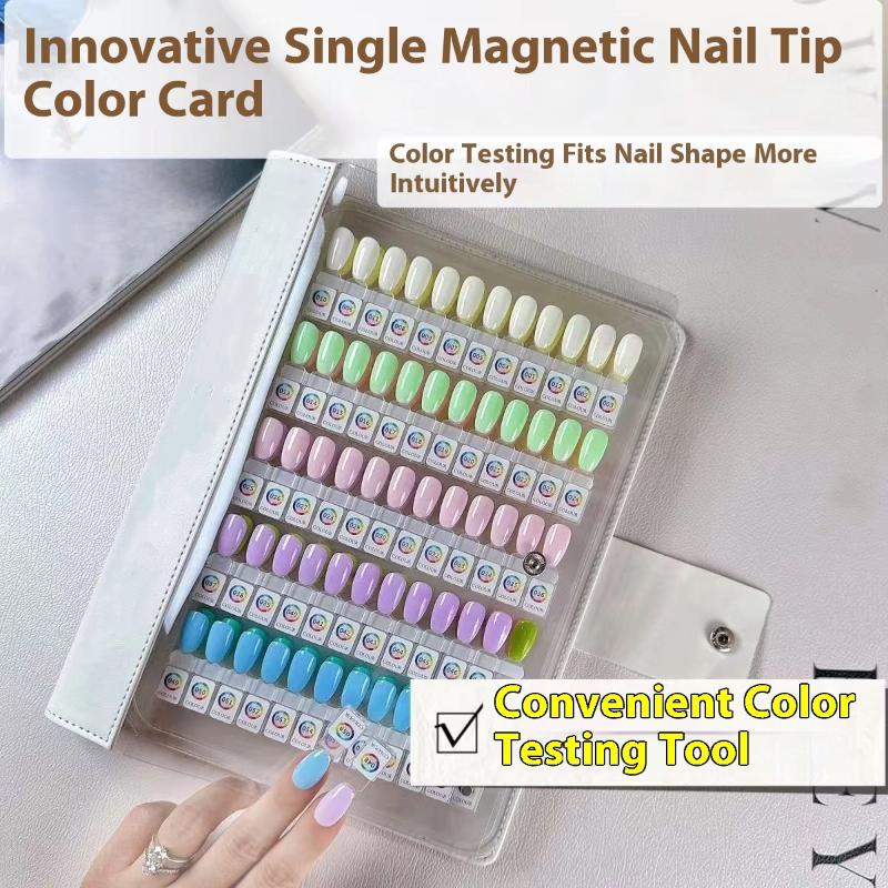 48/96/144/192色 マグネット式ネイルチップ見本帳 - Nail Art Viral のレビューと価格