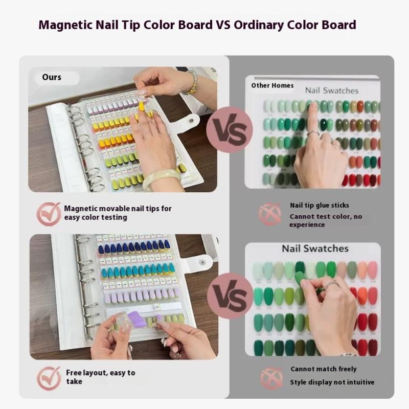 48/96/144/192色 マグネット式ネイルチップ見本帳 - Nail Art Viral のレビューと価格