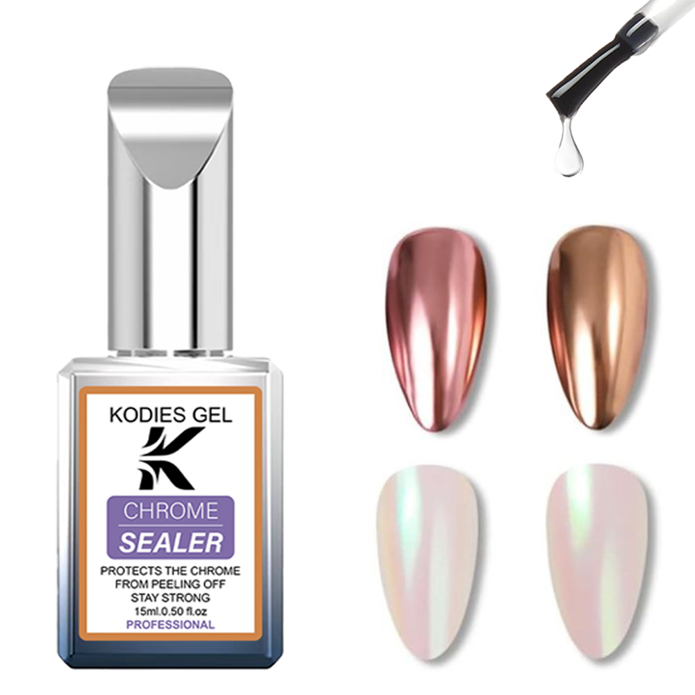 KODIES ジェル クローム トップコート ノンワイプ ジ - Nail Art Chrome のレビューと価格