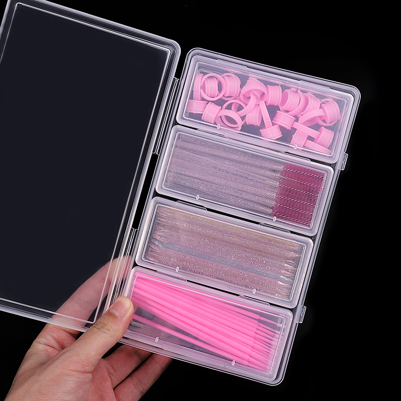 4グリッド独立収納ボックス透明ネイルアートツール防塵収納ボッ - Nail Art Ombre のレビューと価格