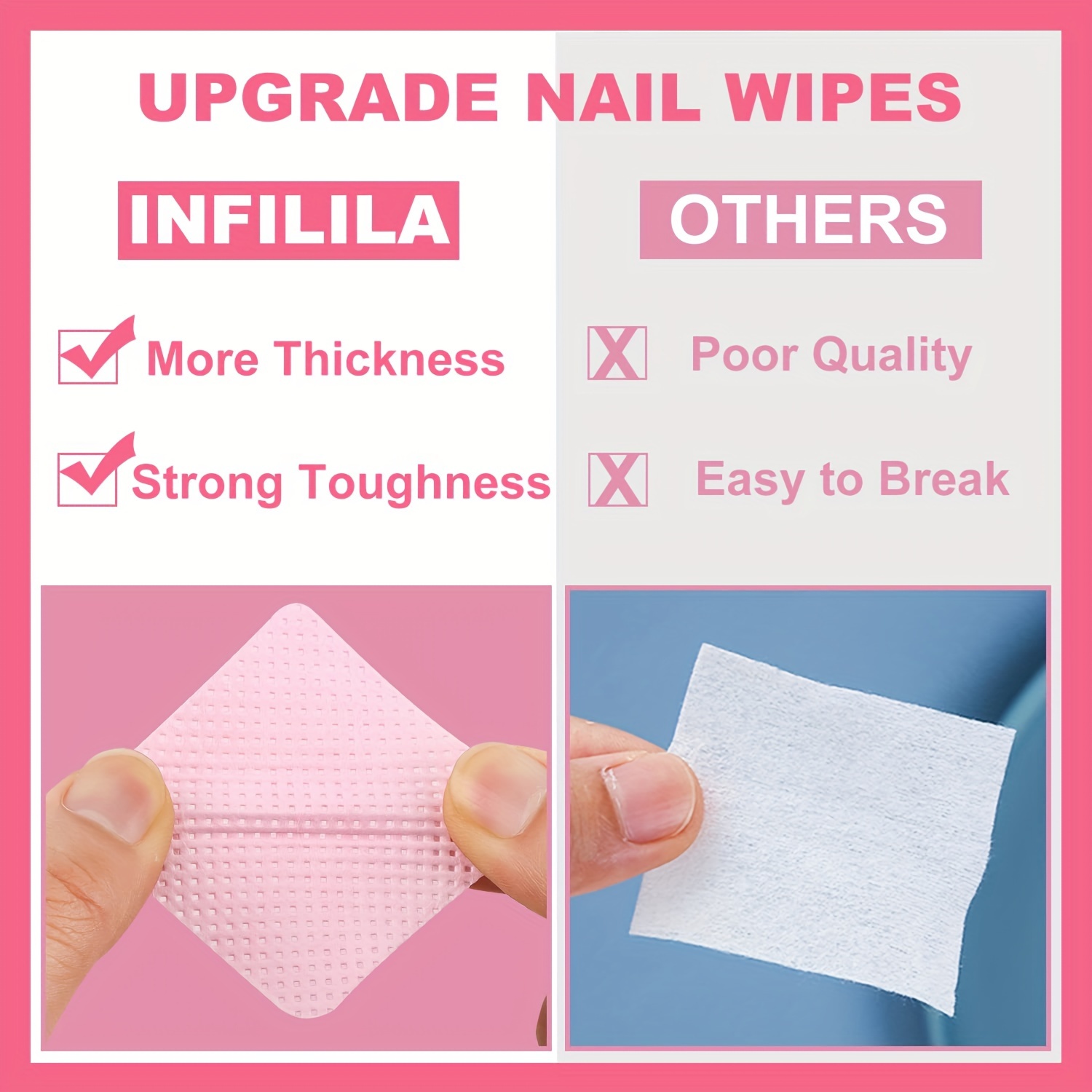 20/600 個糸くずの出ないネイルワイプジェルクレンジング - Nail Art Remover のレビューと価格