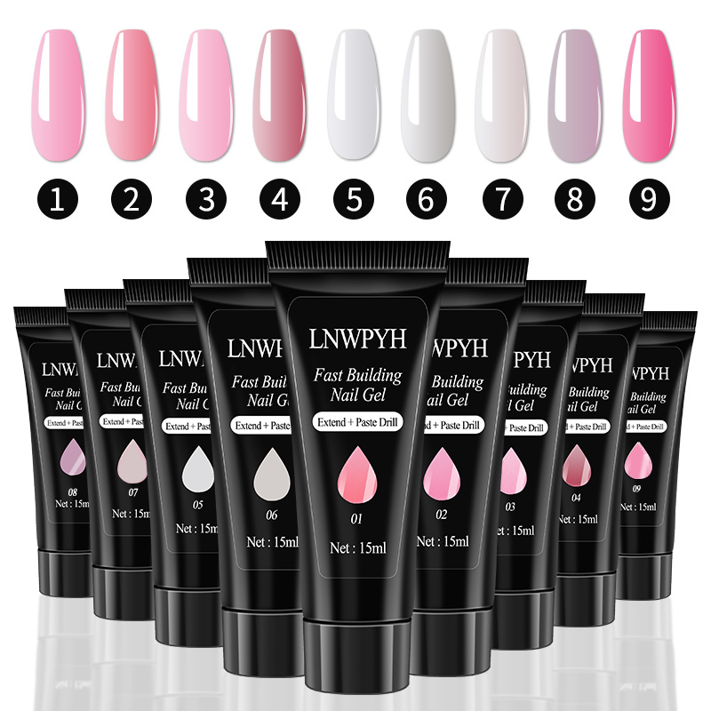 半永久的なポリゲル,芸術的なツール,マニキュアセットを備えた - Polygel Nail Kit のレビューと価格