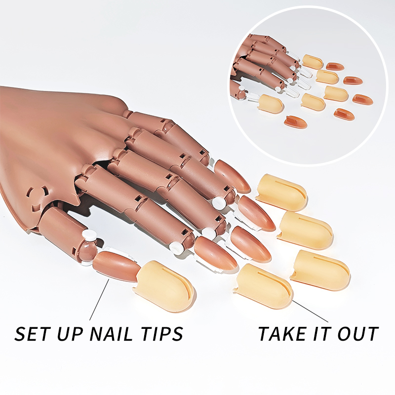 ネイル練習用ハンド 可動パーツ チップ アート用品 ツール  - Nail Art Viral のレビューと価格
