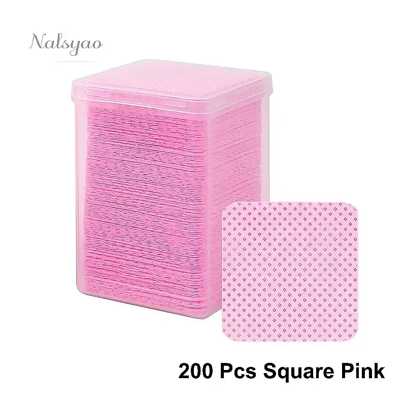 200枚入り 糸くずの出ないネイルクリーニングワイプ ジェル - Nail Art Remover のレビューと価格