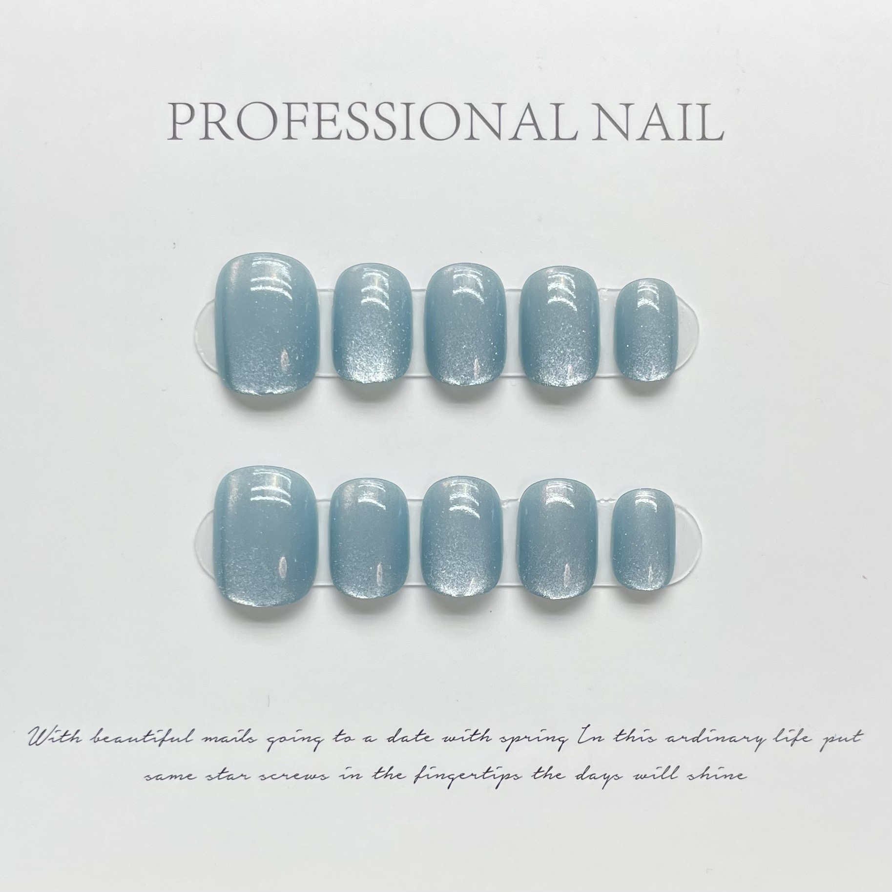 10枚入りオーロラクロームプレスオンネイル ショートスクエア - Nail Art Chrome のレビューと価格