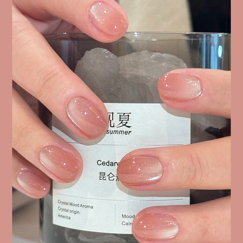 24枚入りショートスクエアプレスオンネイル ブラックブルーオ - Nail Art Ombre のレビューと価格
