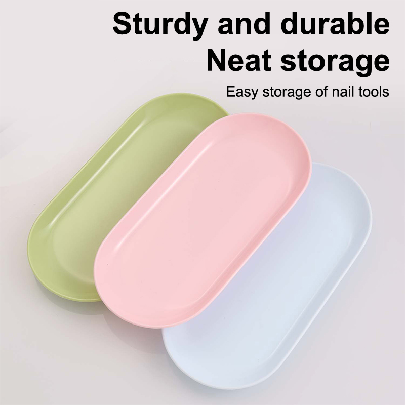 プラスチック製化粧品収納トレイ ネイルアート用品プレート ネ - Nail Art Oval のレビューと価格