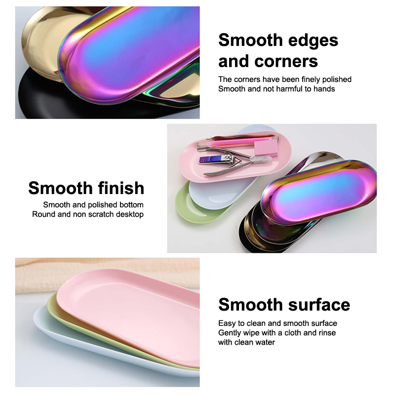 プラスチック製化粧品収納トレイ ネイルアート用品プレート ネ - Nail Art Oval のレビューと価格