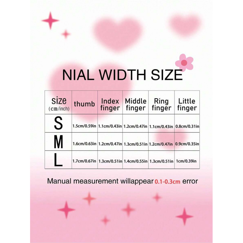 10個入り手作りピンクのプレスオンネイル、ショートオーバルネ - Nail Art Oval のレビューと価格