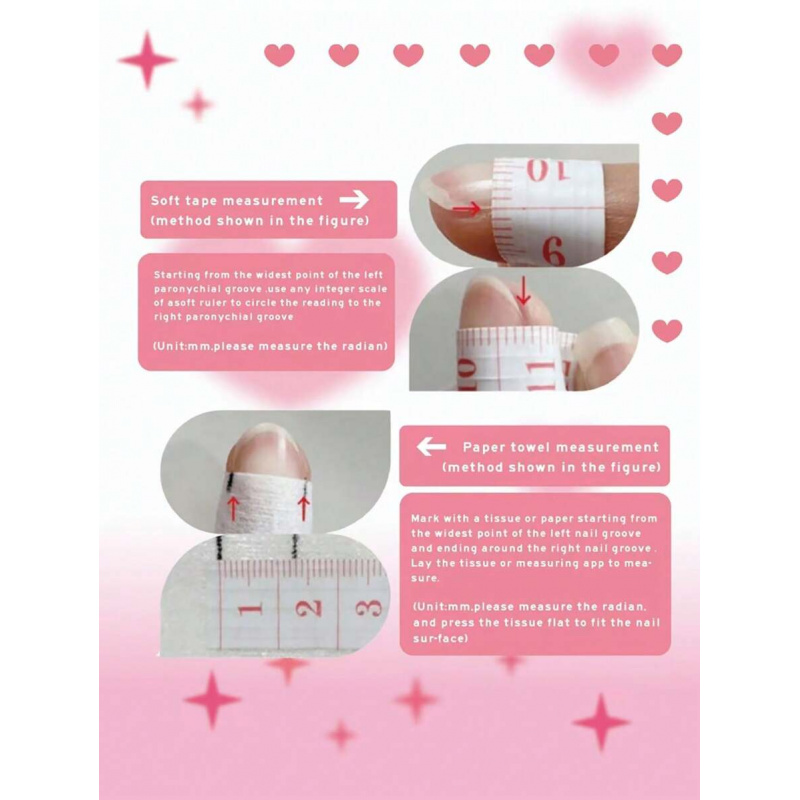 10個入り手作りピンクのプレスオンネイル、ショートオーバルネ - Nail Art Oval のレビューと価格