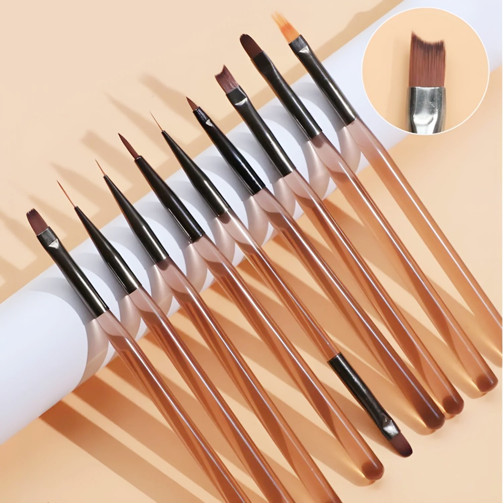 9本入りネイルブラシセット ネイルアートデザイン ネイルチッ - Nail Art Viral のレビューと価格