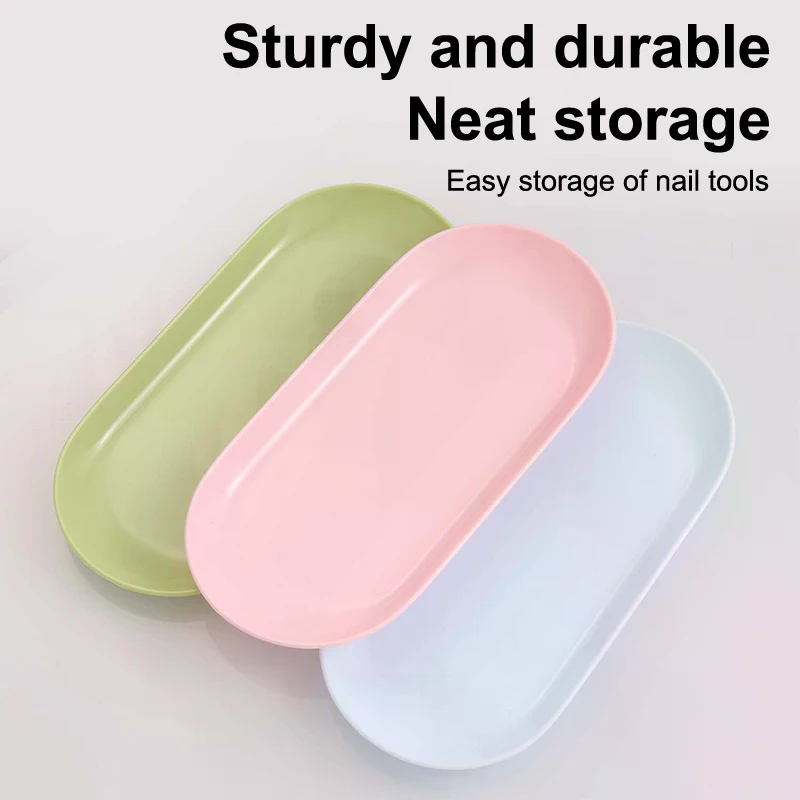 プラスチック化粧品収納トレイネイルアート機器プレートネイルア - Nail Art Oval のレビューと価格