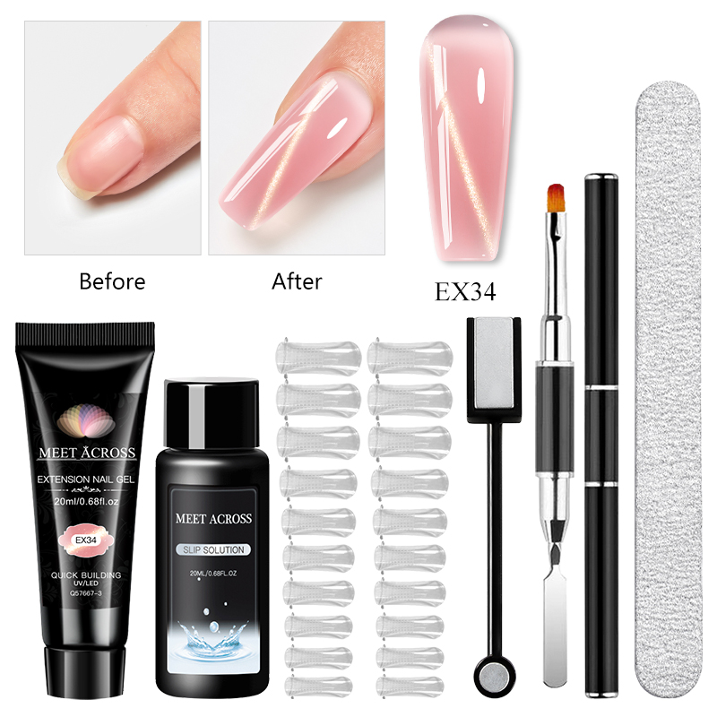 6個/セット 20ml キャッツアイ ポリネイルジェル エク - Polygel Nail Kit のレビューと価格