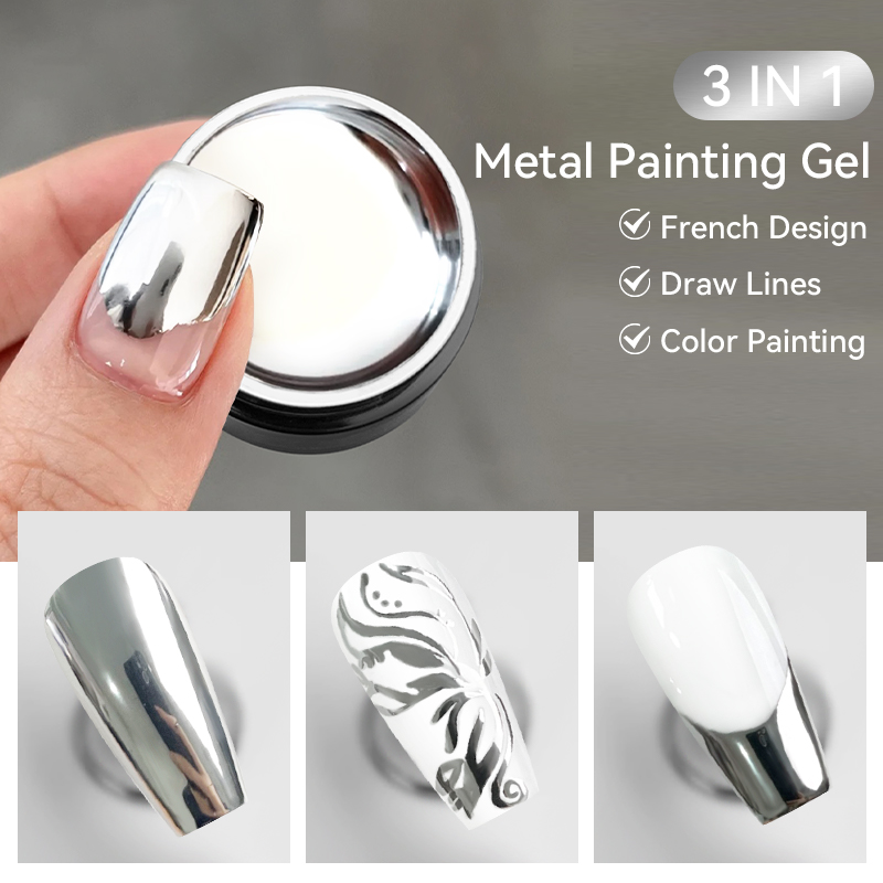 LILYCUTE 7 ミリリットルメタリック塗装ジェルクロー - Nail Art Chrome のレビューと価格